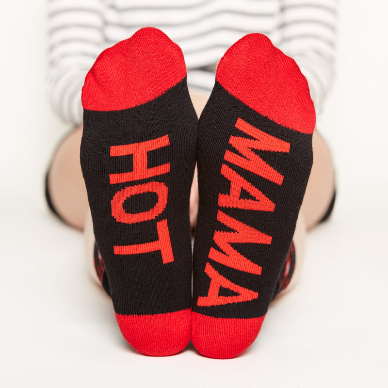 Hot Mama Socks bottom front view  Limited Edition