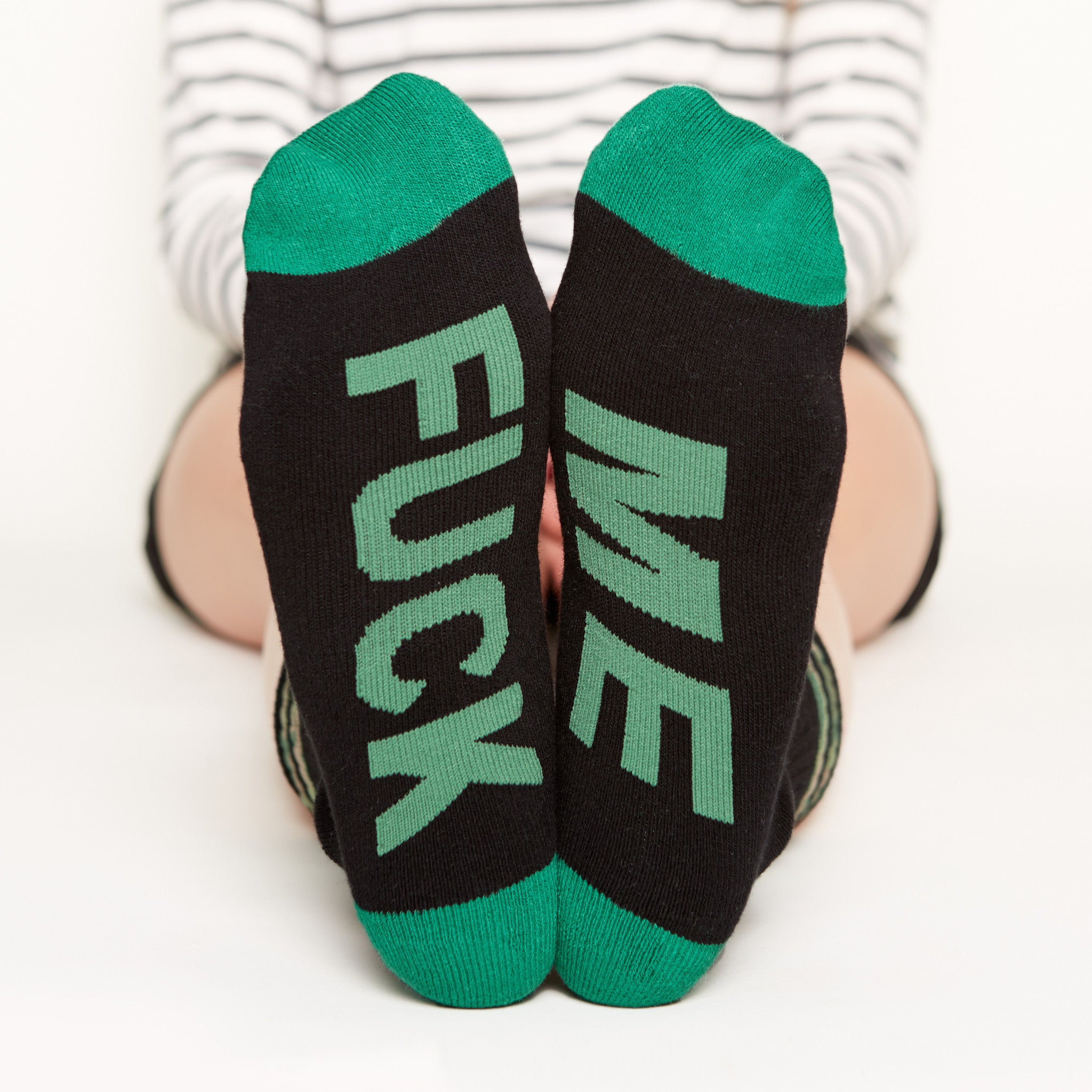 Fuck Me Socks bottom front view