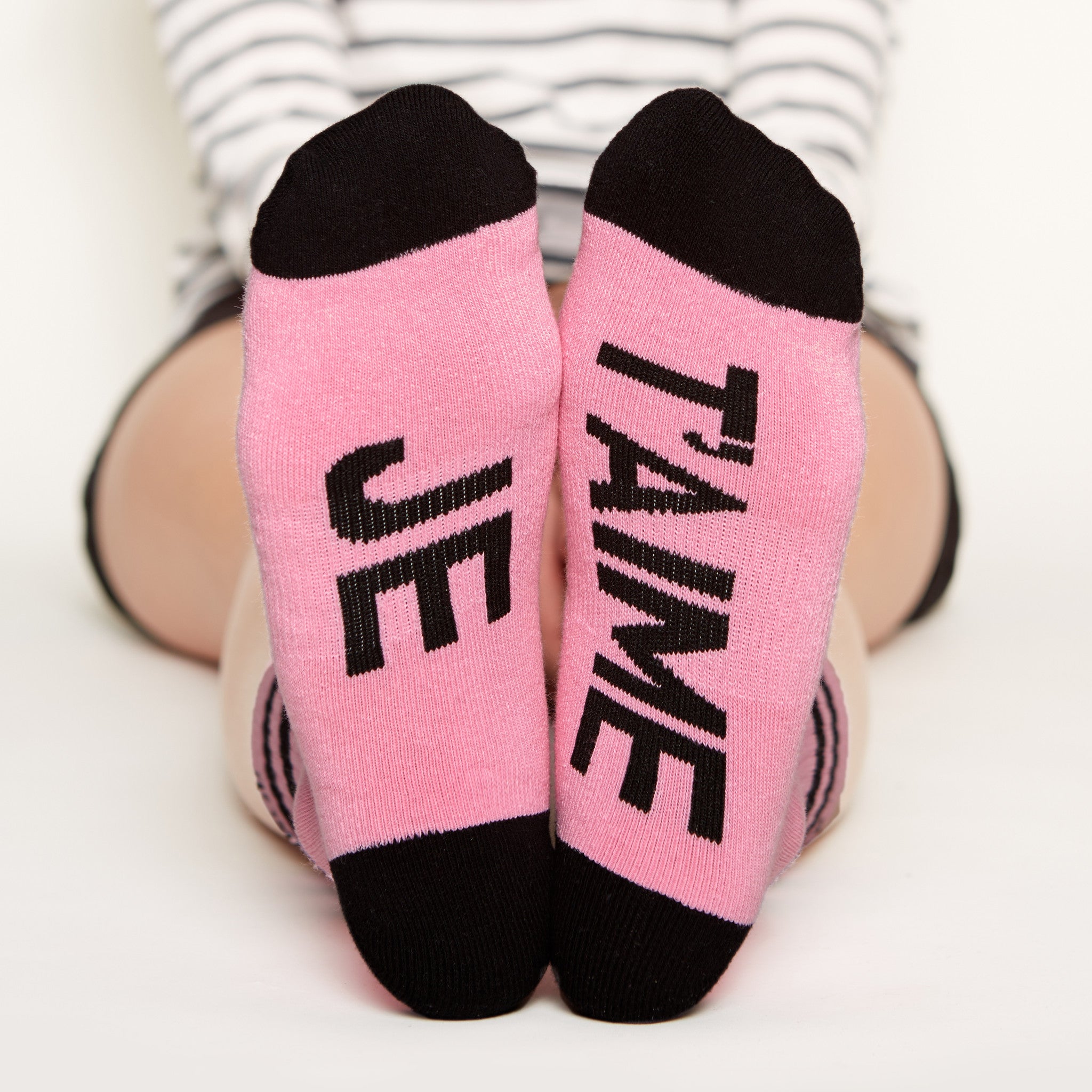 Je T'aime Socks bottom front view