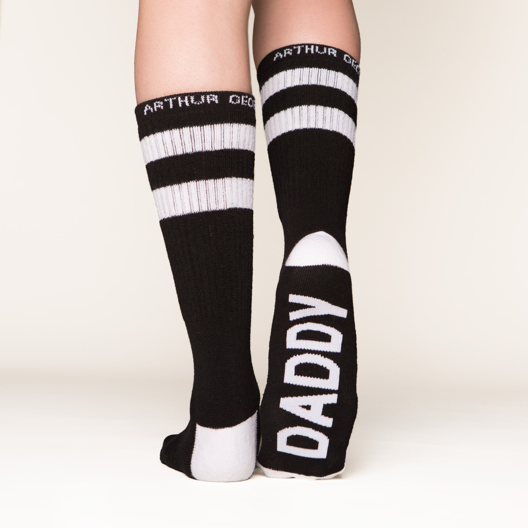 Baby Daddy socks bottom right back view