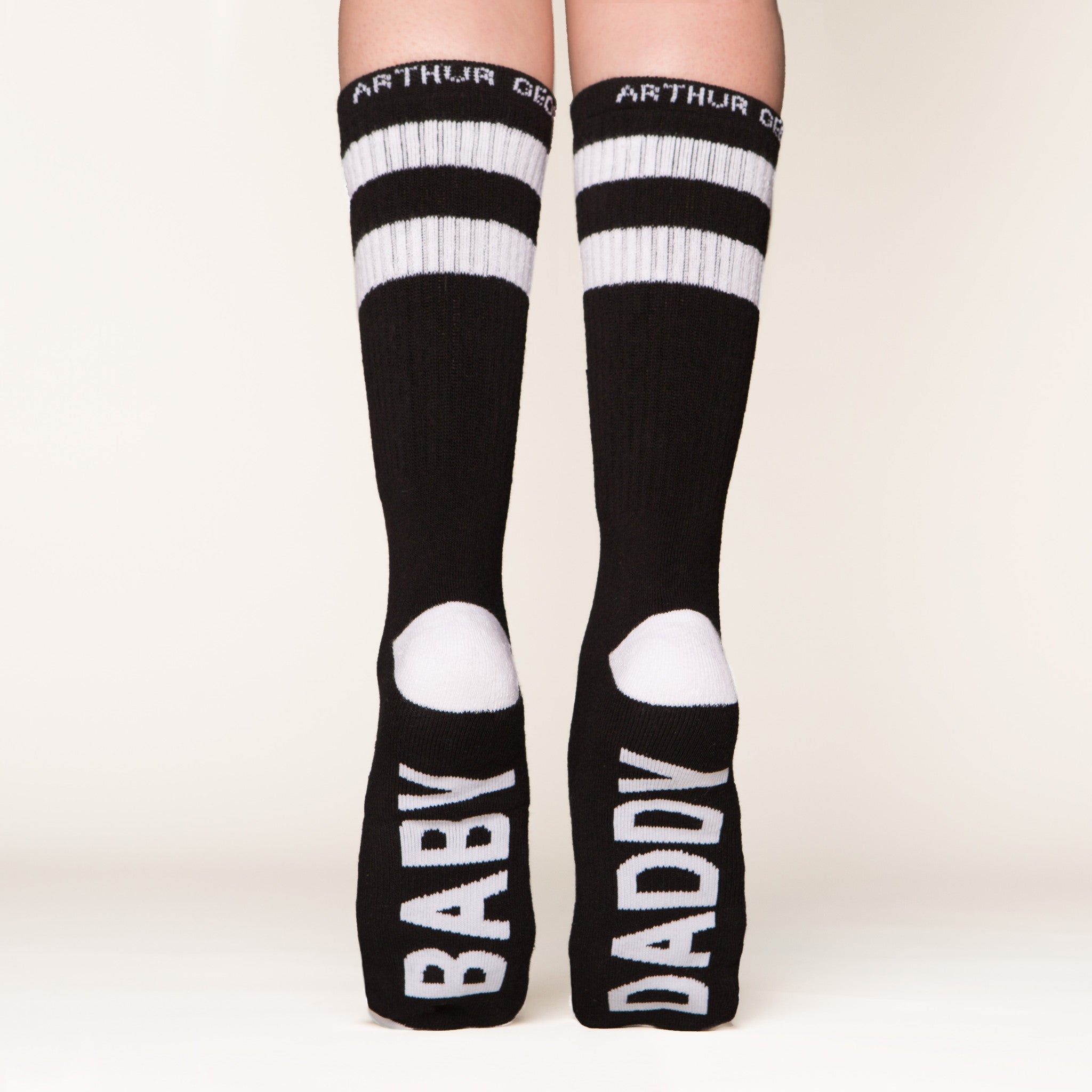 Baby Daddy socks bottom back view