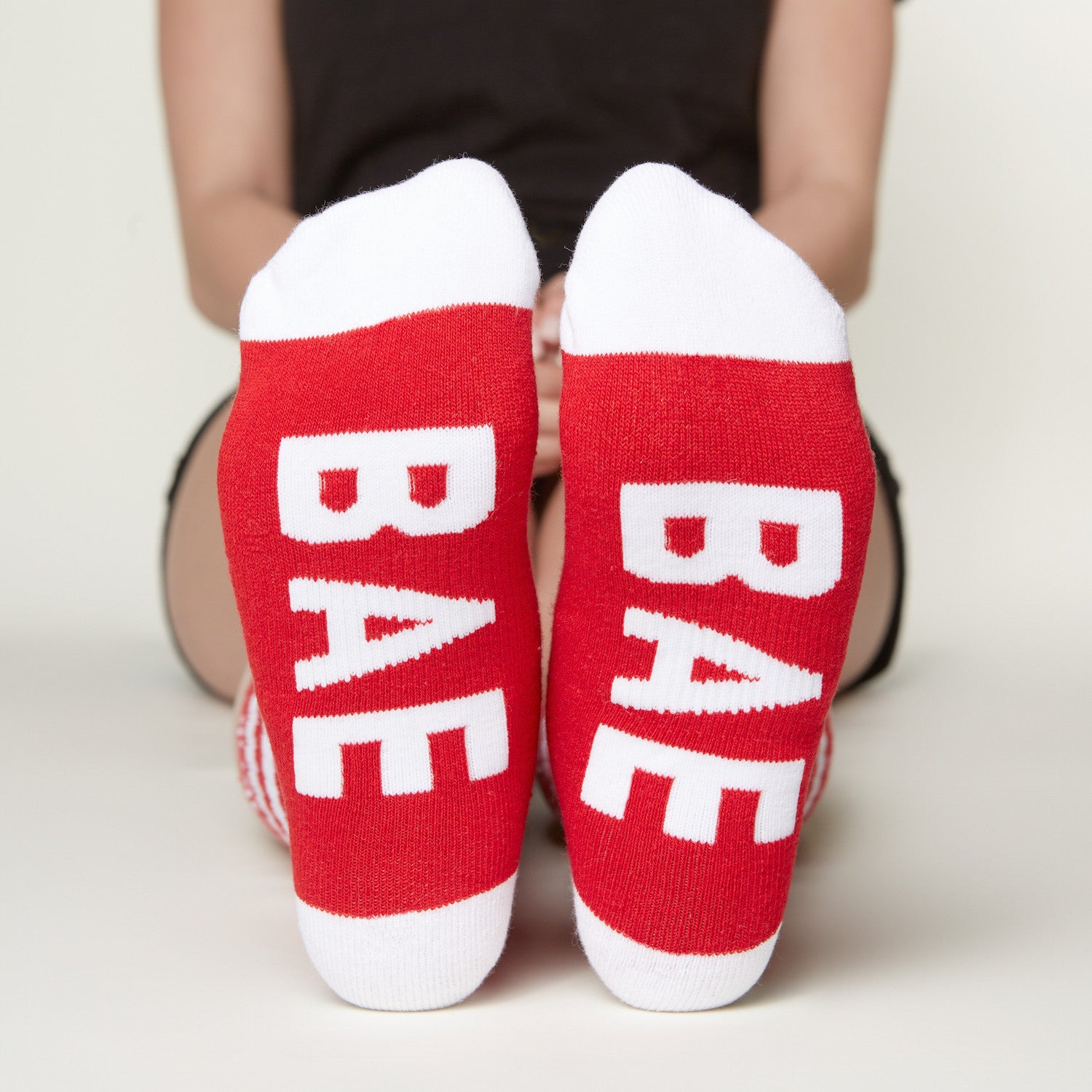 Bae socks bottom front view