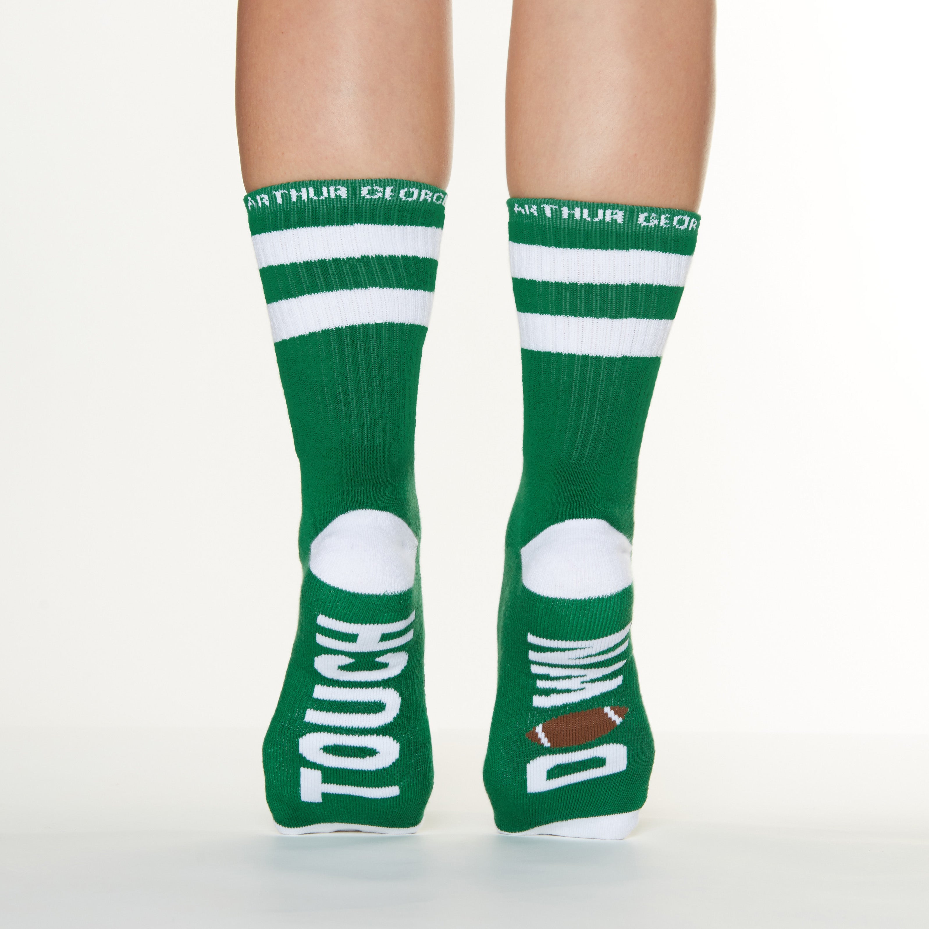 Touch down socks bottom back view
