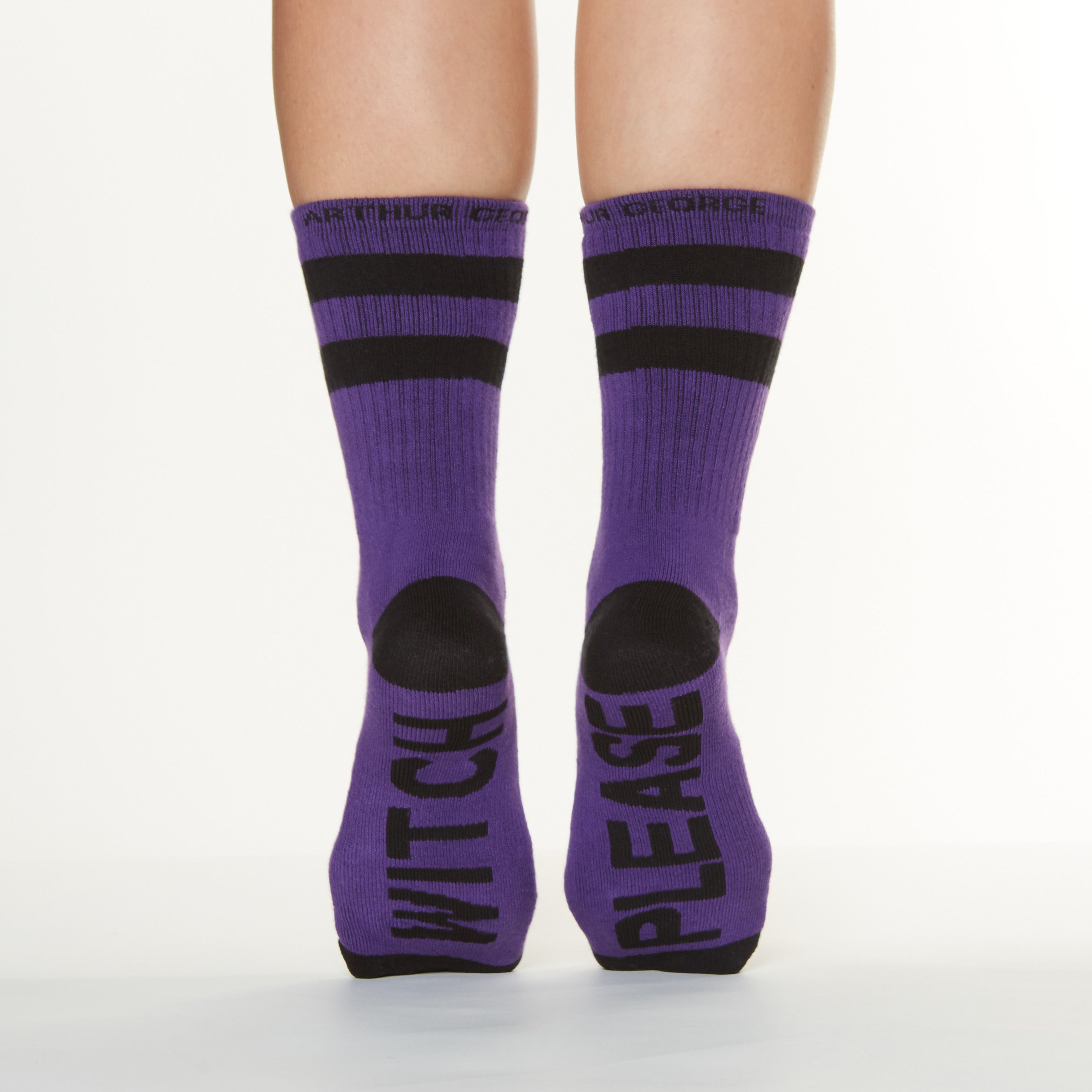 Witch Please Socks bottom back view