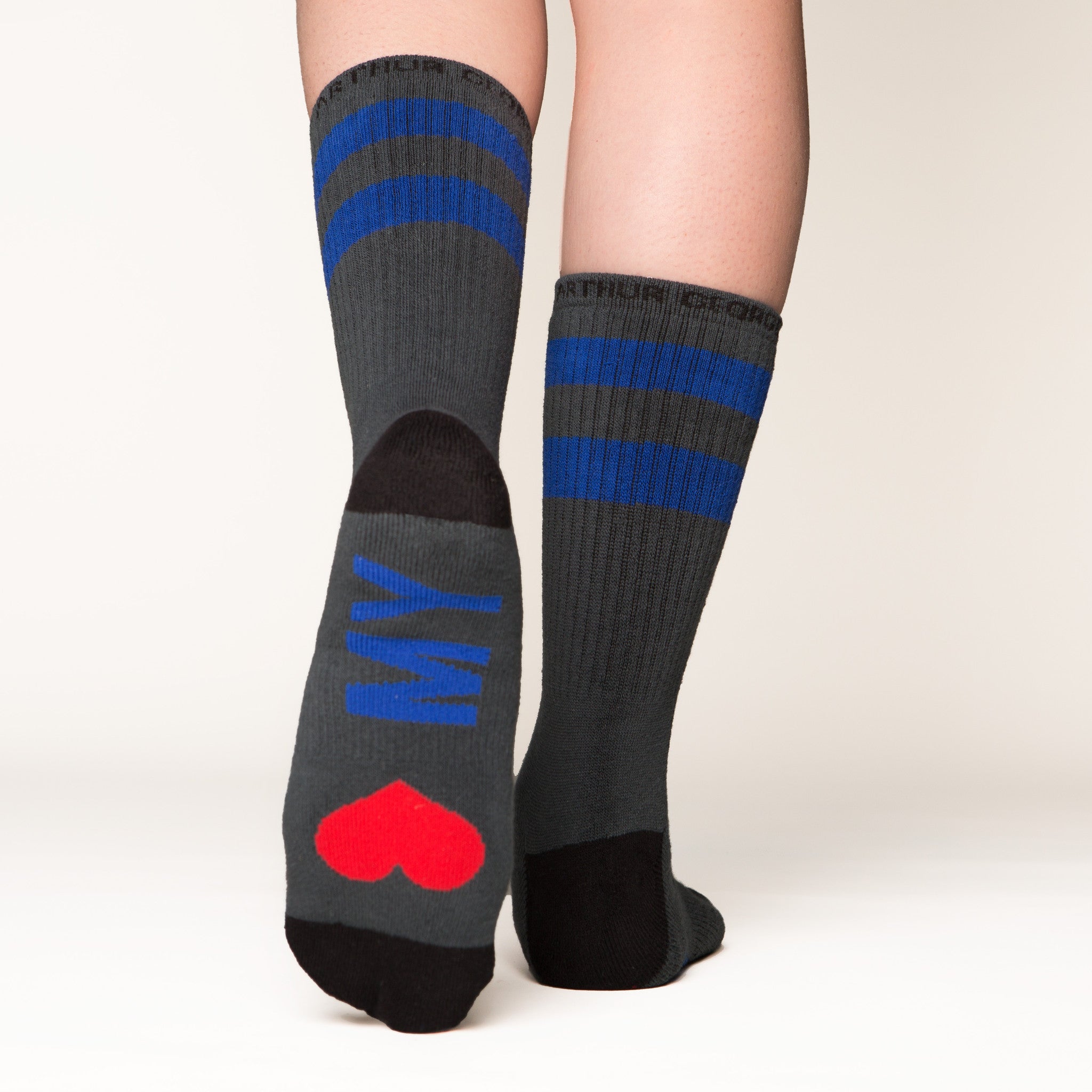 Love my Hubby socks bottom left view
