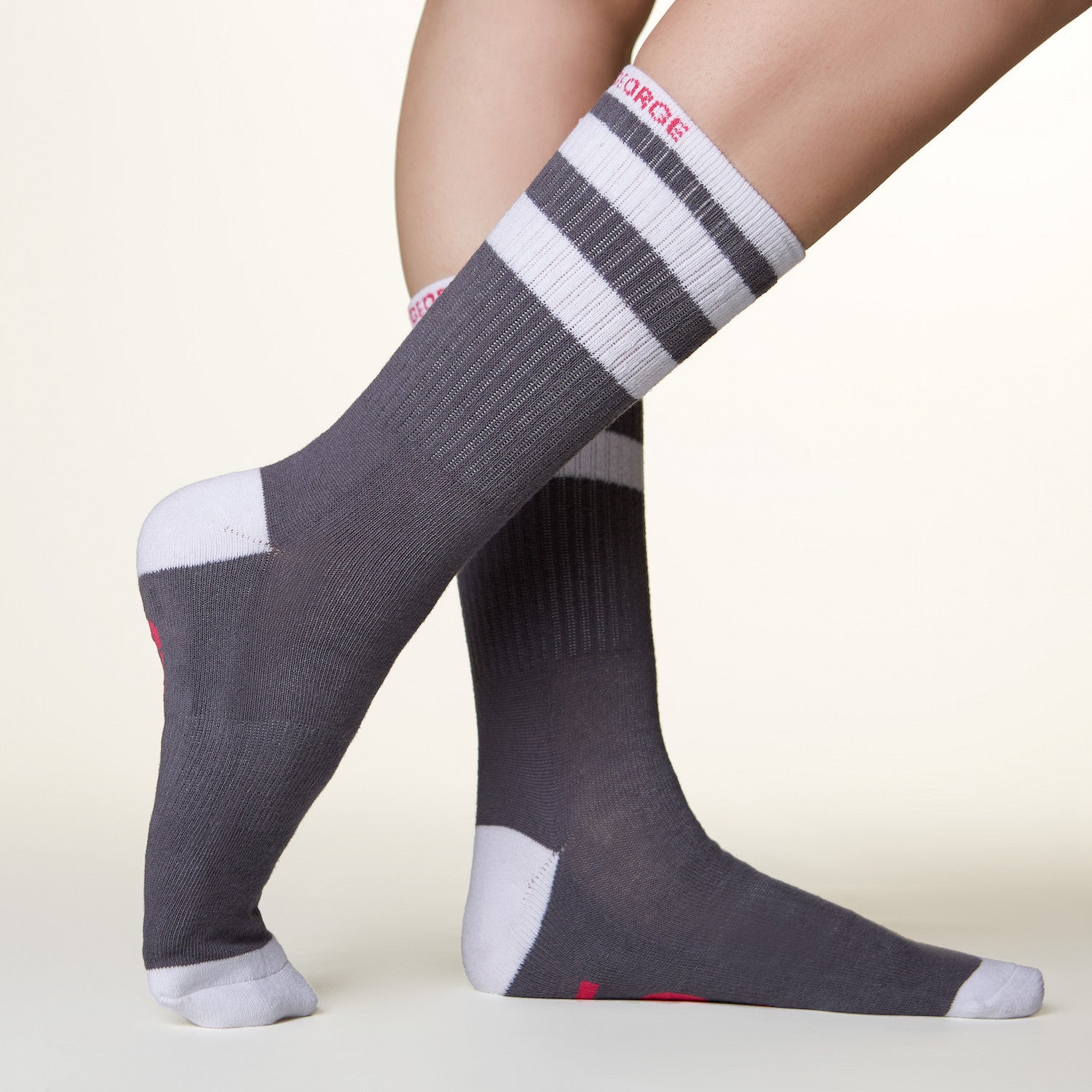 Just Married socks side profile view