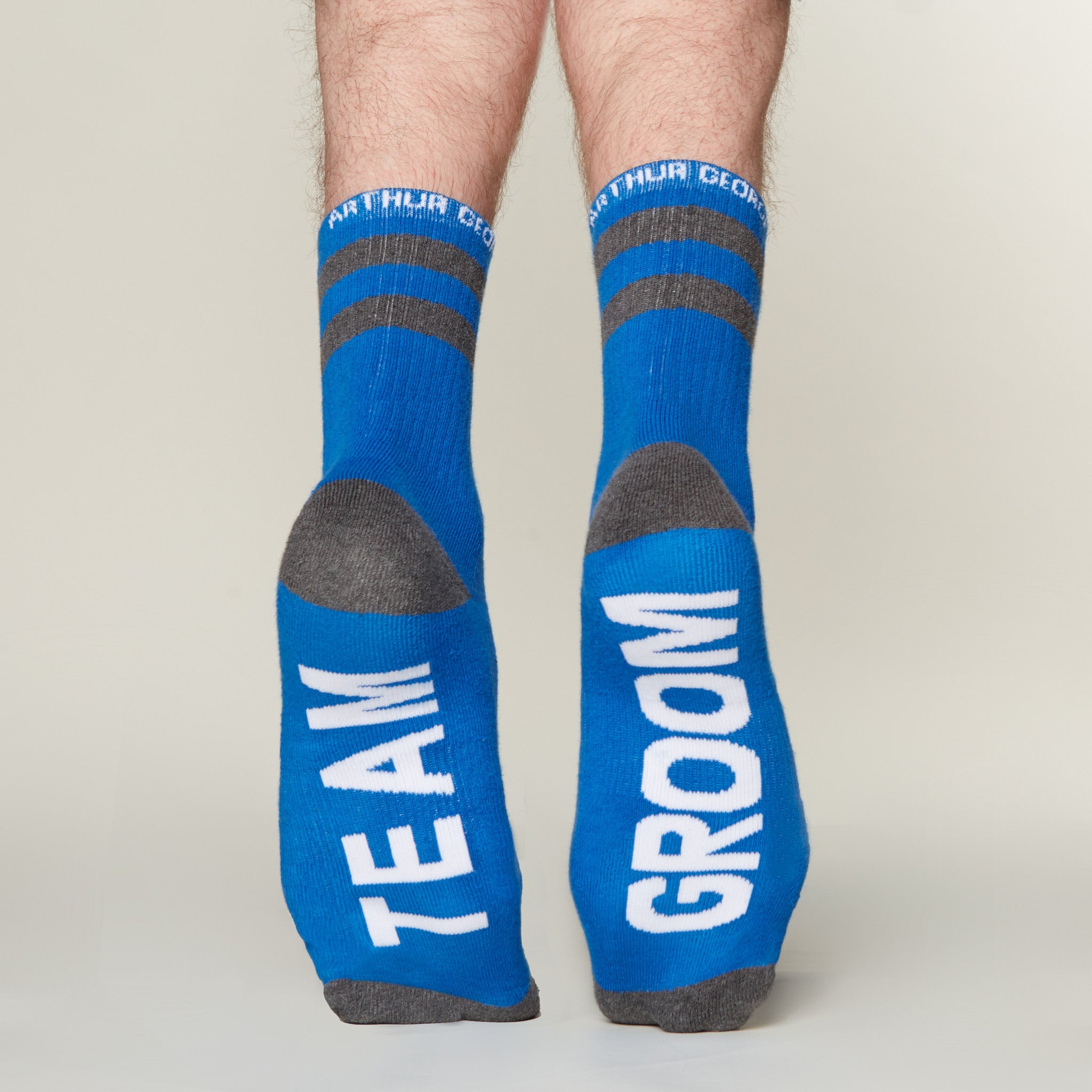 Team Groom socks bottom back view