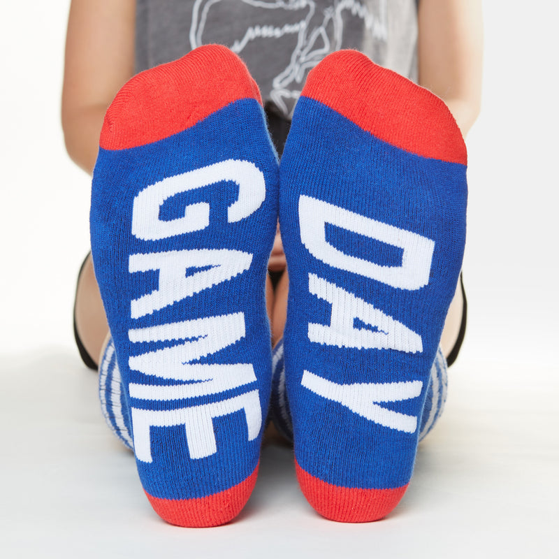 Game Day socks bottom front view  