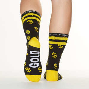 Gold digger socks bottom left view  