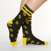 Gold Digger socks side profile view 