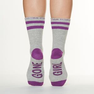 Gone Girl socks bottom back view  