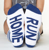 Home Run socks bottom front view 