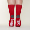 Xmas& Chill socks bottom back view 