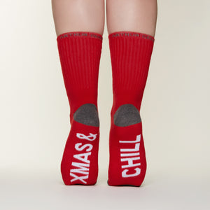 Xmas& Chill socks bottom back view  