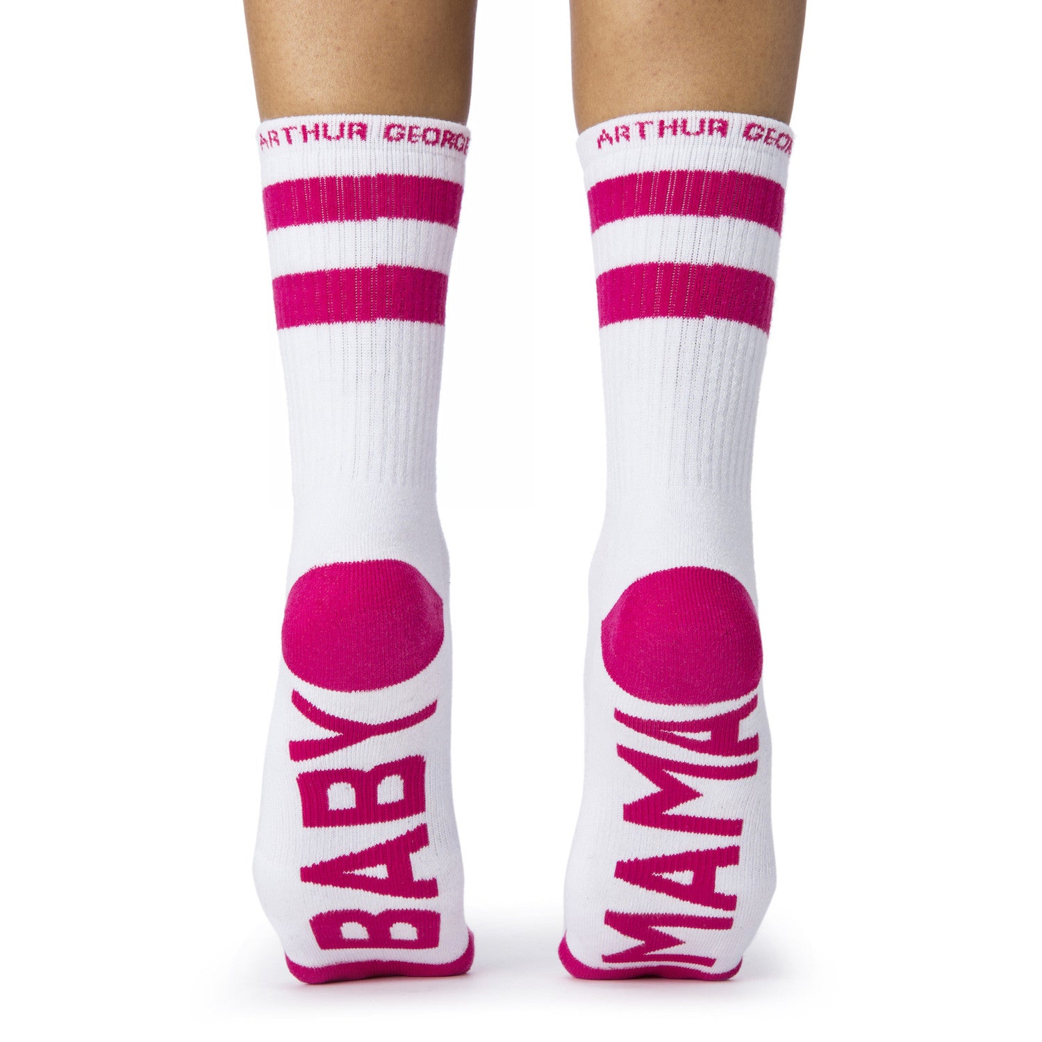 Baby Mama socks bottom back view 
