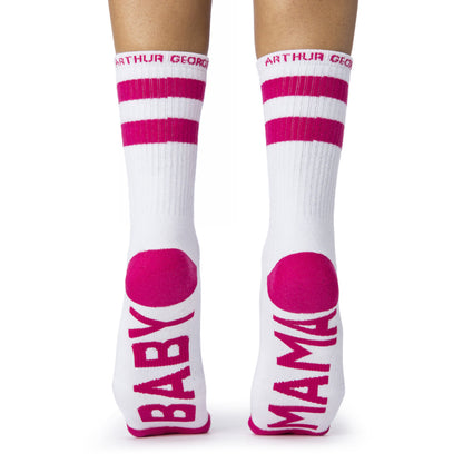 Baby Mama socks bottom back view 