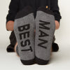 Best Man socks bottom front view 