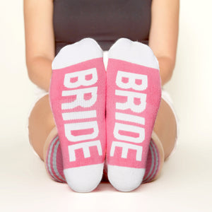 Bride Socks bottom front view  