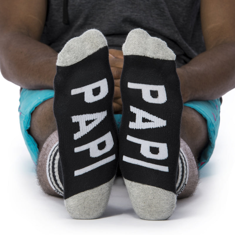 Papi socks bottom front view  