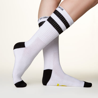 Pop Champagne socks side profile view 